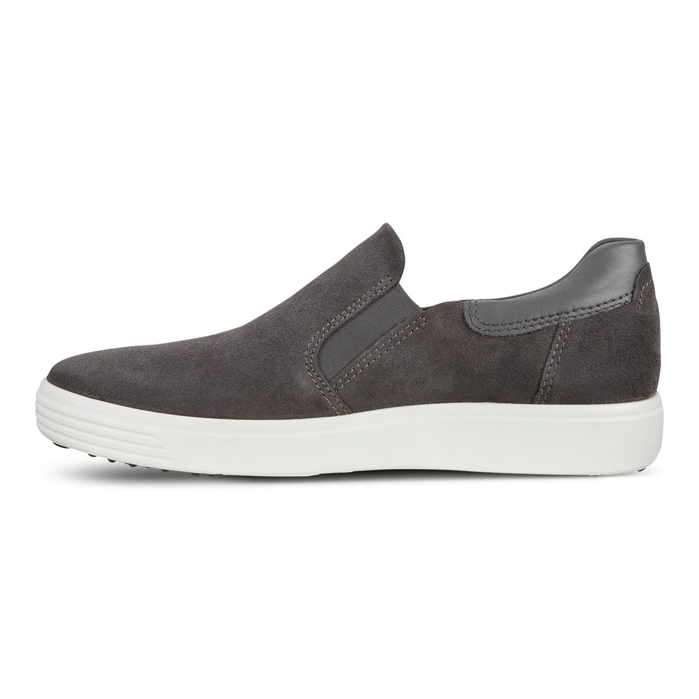 Slip On Hombre - ECCO Soft 7 Sneakerss - Grises Oscuro - PUH694321